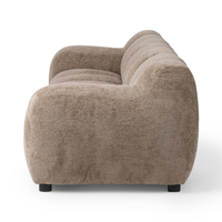 Channel-Cushioned Upholstered Sofa, view 3