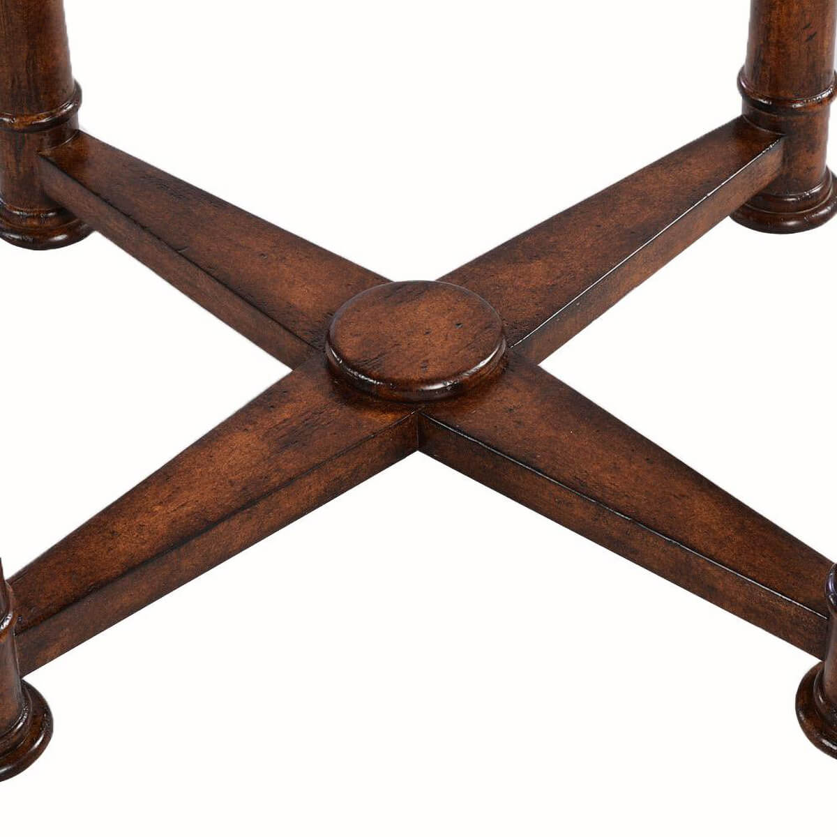 Close-up of table legs and base of Empire style.