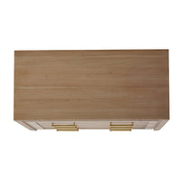 Top view of chest of drawers surface details.
