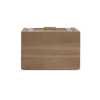 Bottom view of coastal modern nightstand.