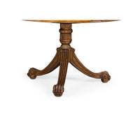 Close-up of table base, detailed woodwork design.
