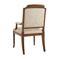 Back view of English Regency dining arm chair.