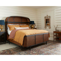 Bedroom with English three-tier end table.