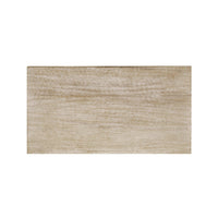 Top surface view of the whitewashed end table.