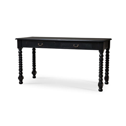 European Black Rustic Desk