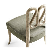 Top-down view of European modern dining chair.