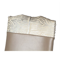 Close-up of exotic leather chair back detail