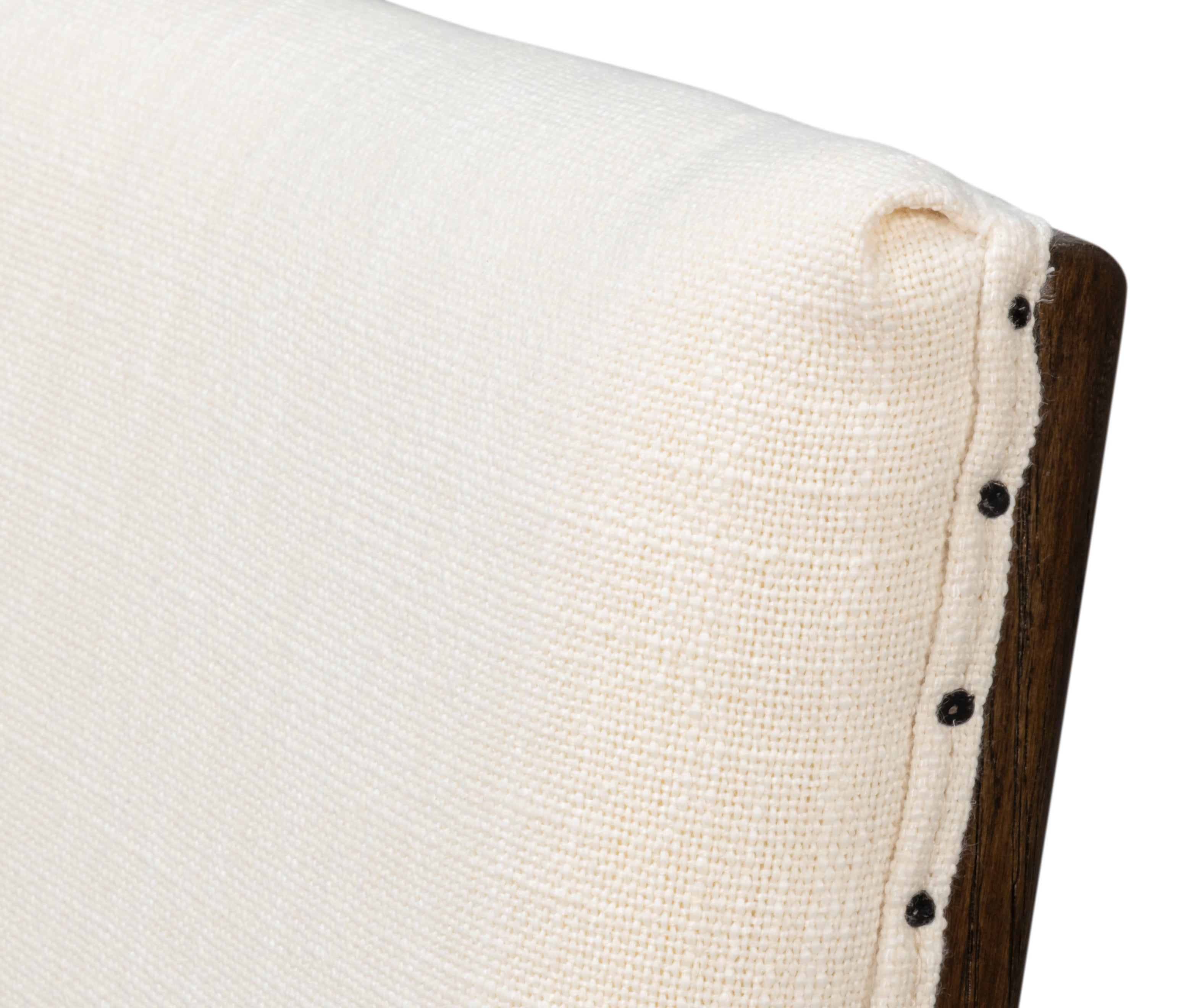 Parsons Dining Chairs in Cream with Dark Brown Legs, Sets of 2 - view 8