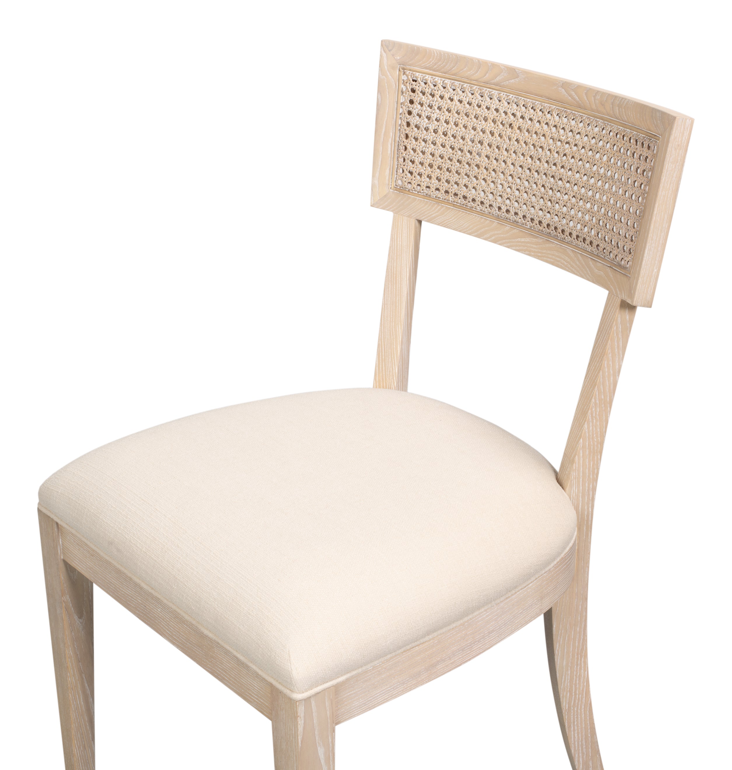 Swedish Klismos Cane Back Dining Chairs, Bleached Oak, Sets of 2 - view 6
