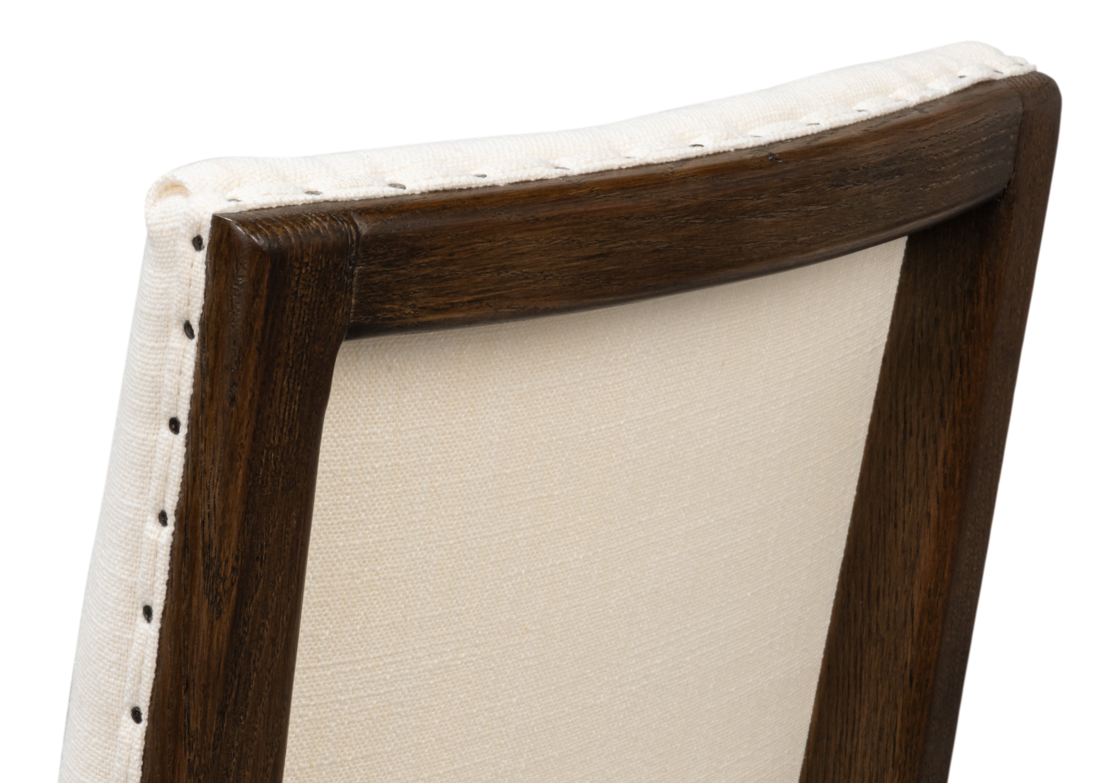 Parsons Dining Chairs in Cream with Dark Brown Legs, Sets of 2 - view 7