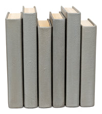 Shagreen Book Set of 12 in Storm Gray, Pebbled Leather - view 4