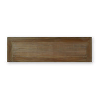 Farmhouse rustic sideboard, top view.