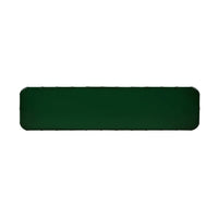 Faux bamboo console table, jade green, top view.