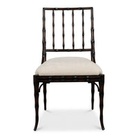 Faux Bamboo Dining Chairs in Ebony, Sets of 2 - view 2