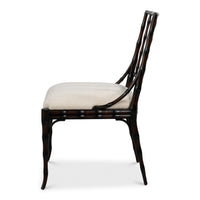 Faux Bamboo Dining Chairs in Ebony, Sets of 2 - view 3