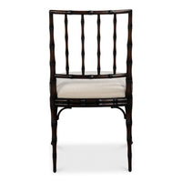 Faux Bamboo Dining Chairs in Ebony, Sets of 2 - view 4