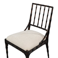 Faux Bamboo Dining Chairs in Ebony, Sets of 2 - view 6