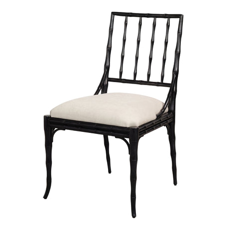 Faux Bamboo Dining Chairs in Ebony, Sets of 2
