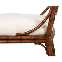 Faux Bamboo Dining Chairs in Warm Tobacco Brown, Sets of 2 - view 11