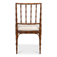 Faux Bamboo Dining Chairs in Warm Tobacco Brown, Sets of 2 - view 4