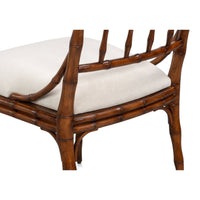 Faux Bamboo Dining Chairs in Warm Tobacco Brown, Sets of 2 - view 8