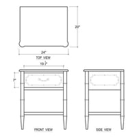 Faux Bamboo Hollywood Regency End Table - English Georgian America