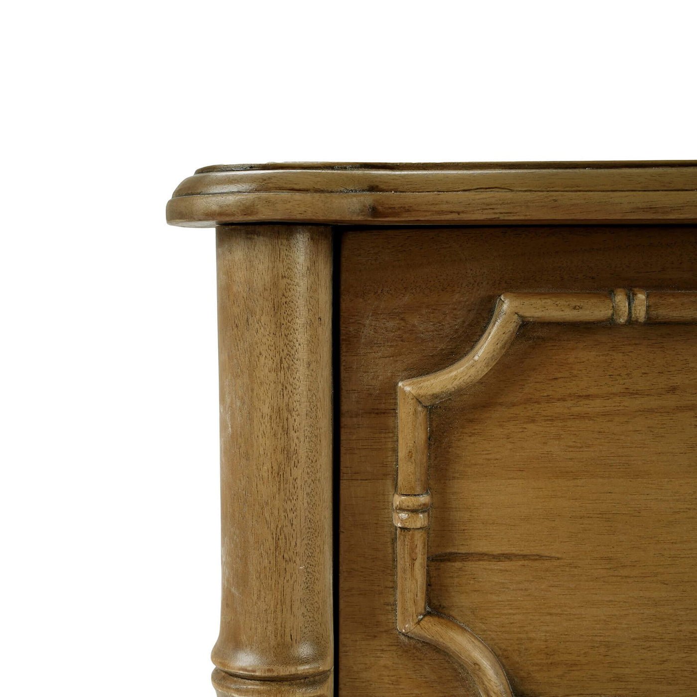 Faux Bamboo Hollywood Regency End Table - English Georgian America