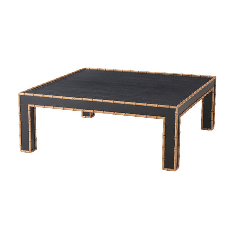 Faux Bamboo Square Cocktail Table