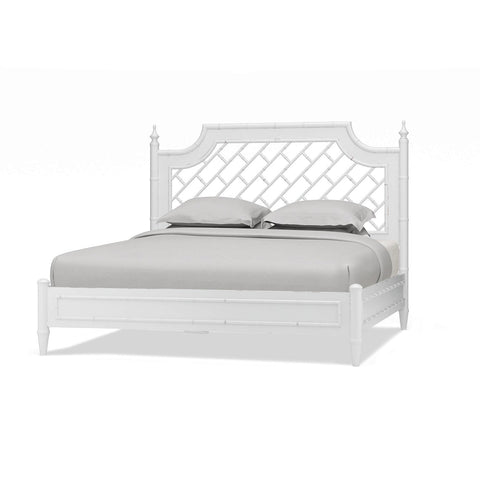 Faux Bois Mid Century Modern King Bed