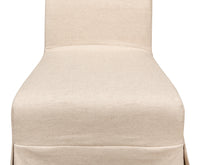 Slipcovered Dining Chairs in Beige Sailcloth, Sets of 2 - view 10