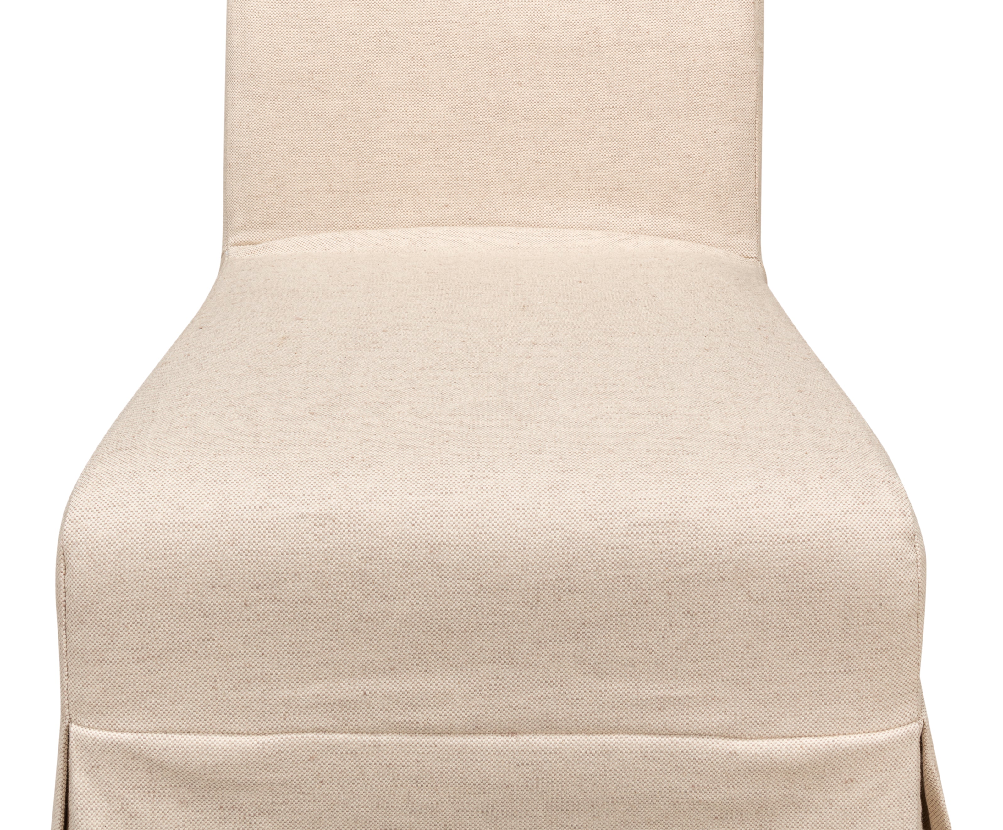 Slipcovered Dining Chairs in Beige Sailcloth, Sets of 2 - view 10