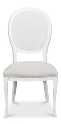 Louis XV Cane Back Dining Chairs in White, Sets of 2 - view 2