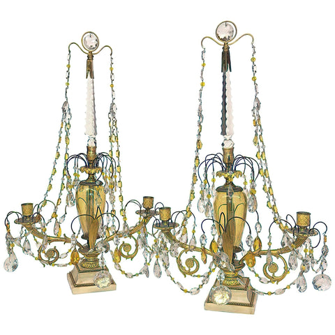 Fine Pair of Russian Candleabra