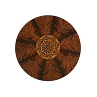 Top view of finely inlaid center table design.