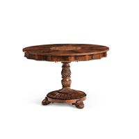 Finely inlaid mahogany center table, full view.