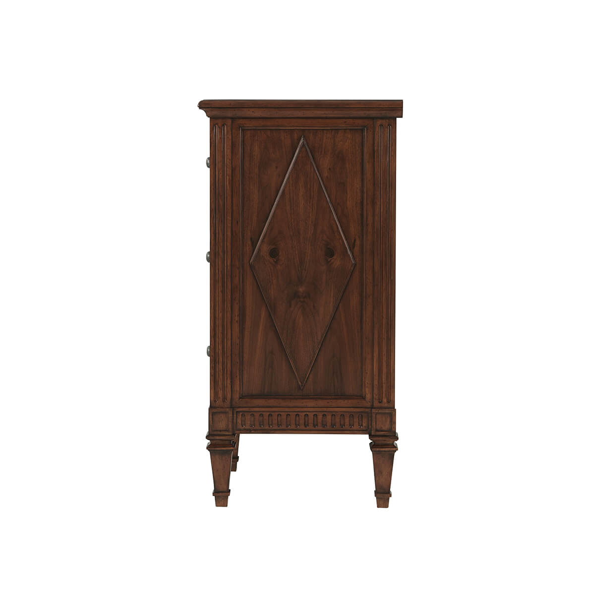 Dresser side view, diamond pattern detail.