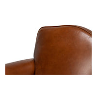 Upper backrest close-up leather club chair accent chairs.