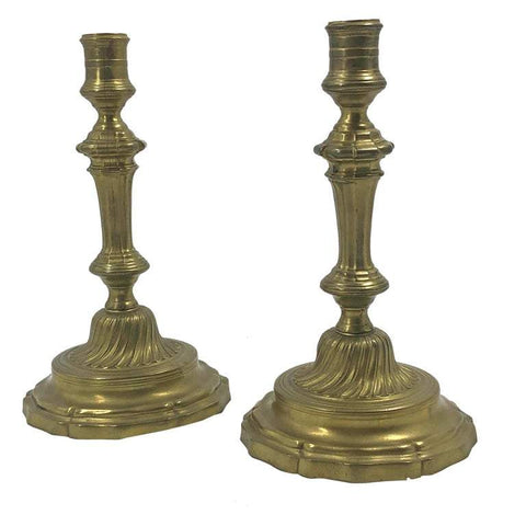 French Bronze Louis XVI Candlesticks