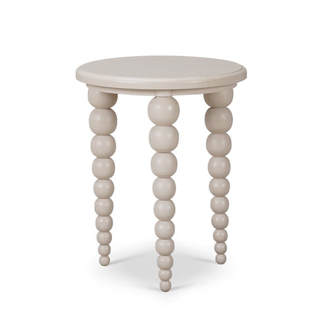 French Country Beaded Leg Side Table