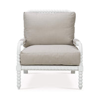Front view of French Country Bobbin Armchair.
