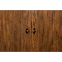 Close-up of French country cabinet door handles.