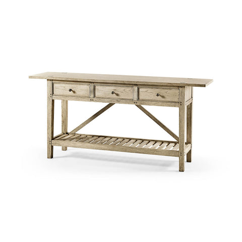 French Country Farmhouse Console Table