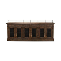Front view of French Country Grill Door Buffet.