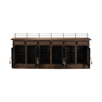 Open doors of French Country Grill Door Buffet.