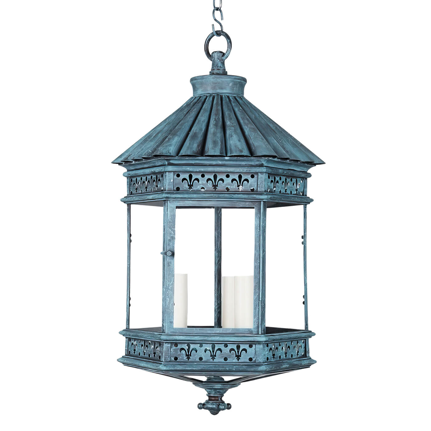 French Country Lantern - Verdigris Finish - Vintage Elegance – EGA
