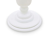 Pedestal end table, close-up of base detail.