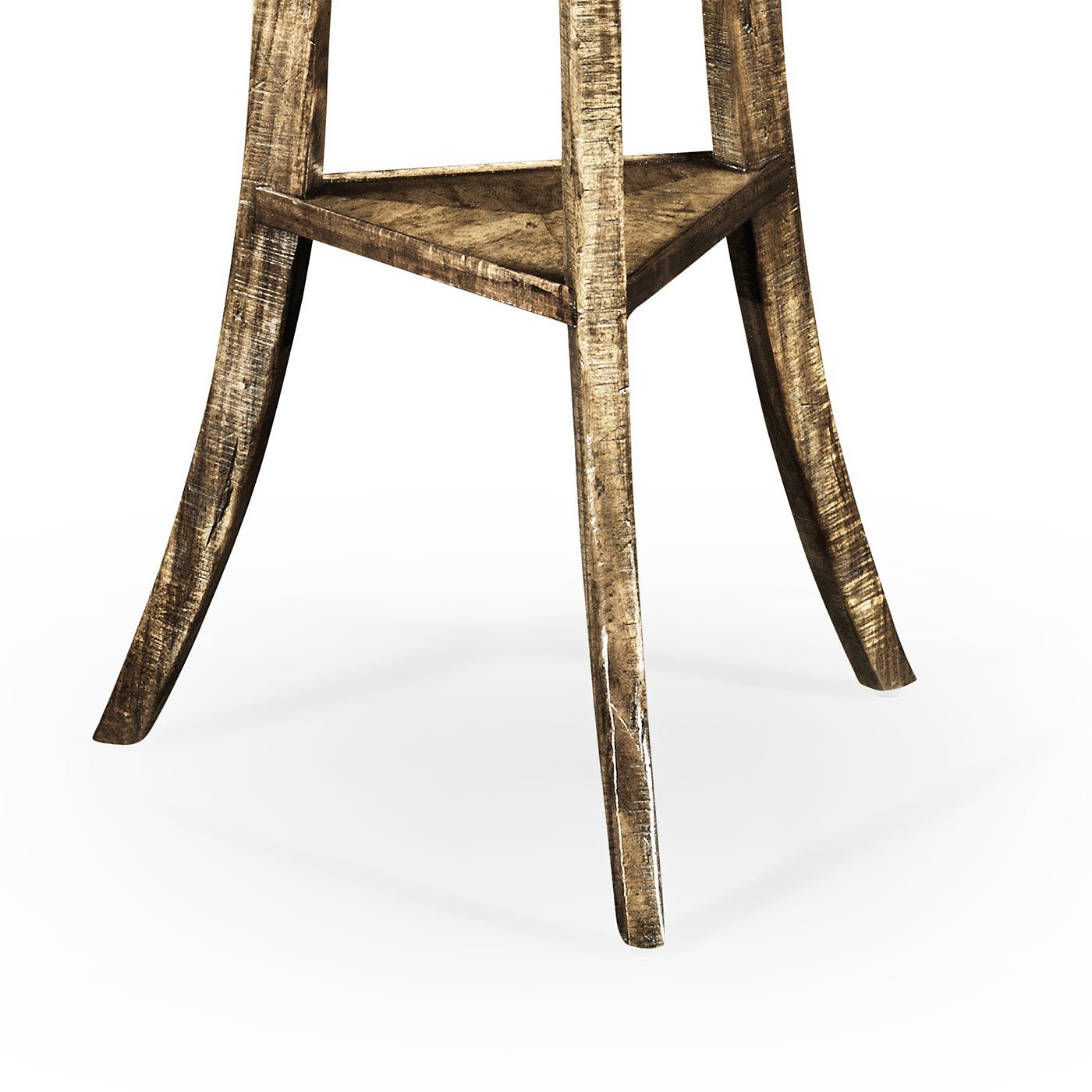 Table legs and base with vintage wood texture.
