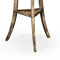 Table legs and base with vintage wood texture.