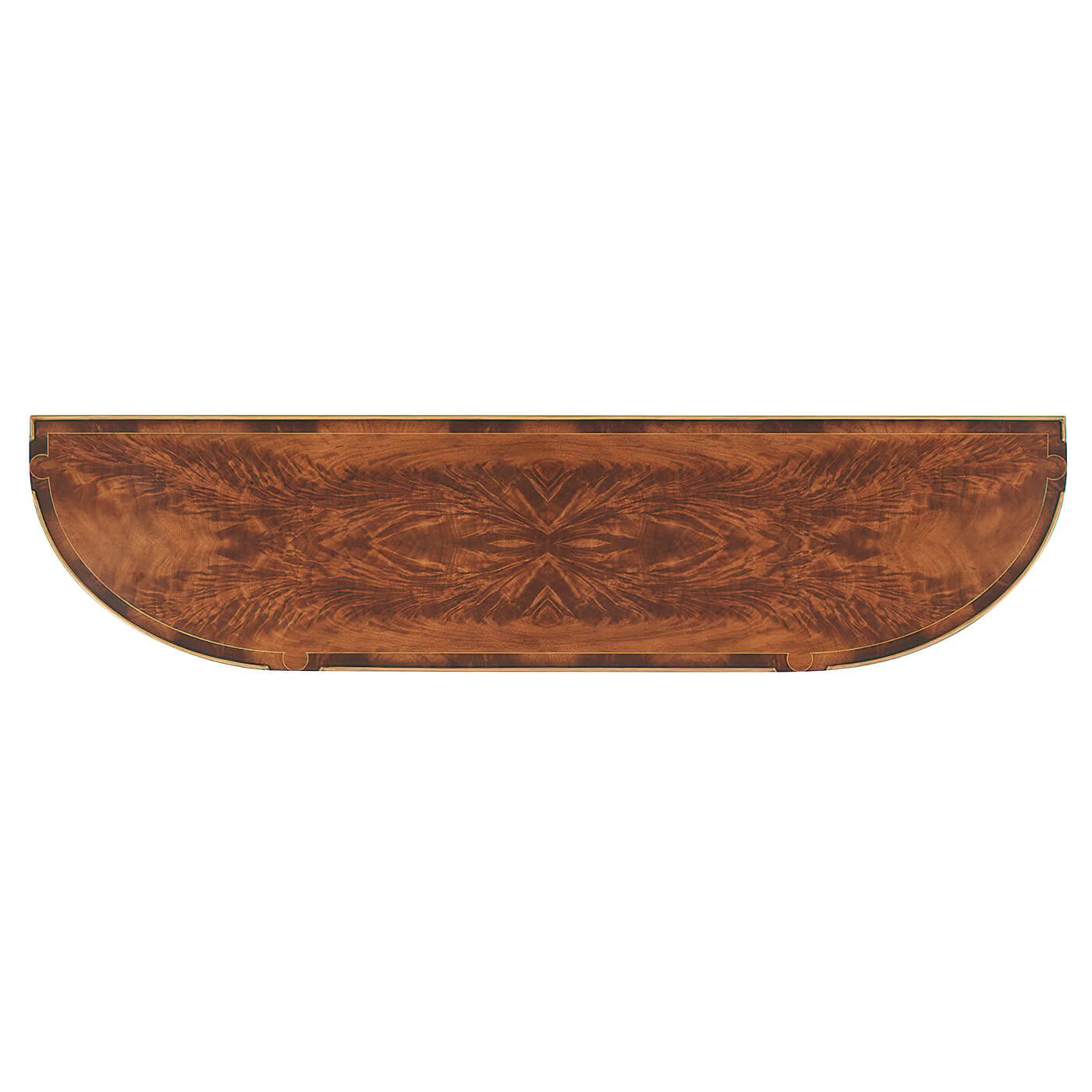 French Empire Demi Lune Buffet, top view.