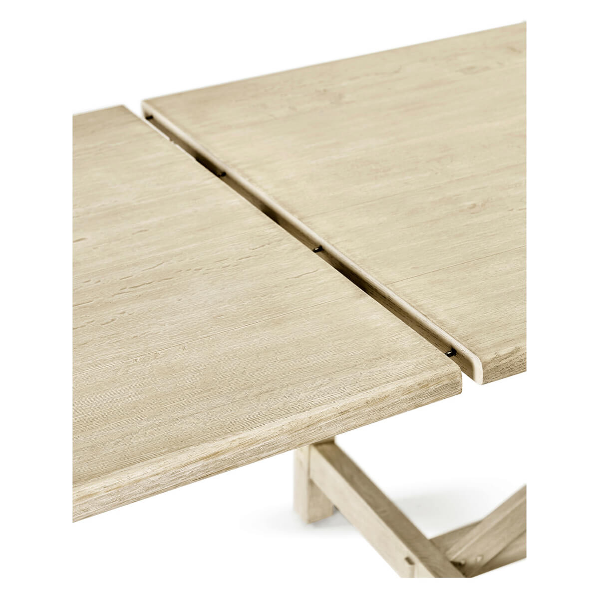 Close-up of table extension mechanism.